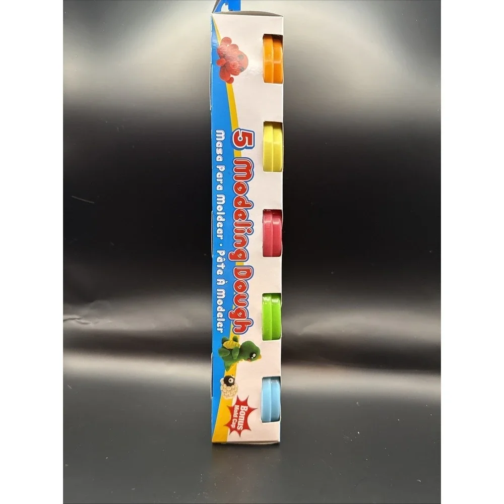 Bazic Modeling‎ Dough Kids 5oz Neon New 5pk Bonus Mold Caps